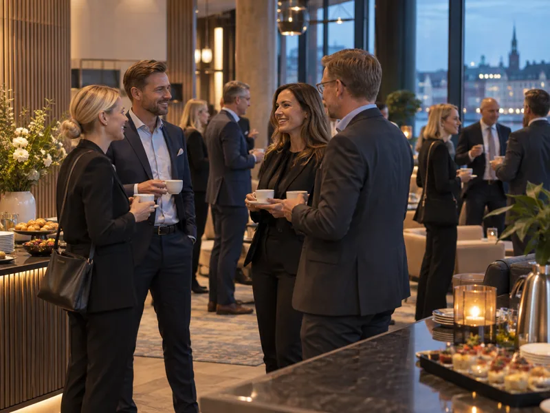 Illustrative event networking photo