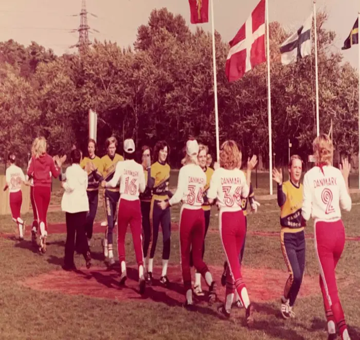 Historical international Finnish baseball game